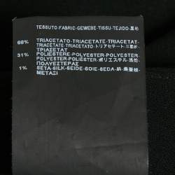 Pre Owned Balenciaga Black Crepe Trousers M