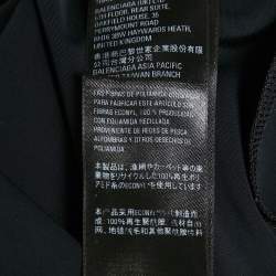 Pre Owned Balenciaga Black Jersey High Neck Bodycon Dress S