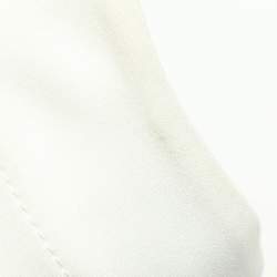Balenciaga Cream Crepe Cape Sleeve Detail Top S
