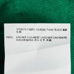 Pre Owned Balenciaga Knits Green Cashmere Button Front Cardigan M 