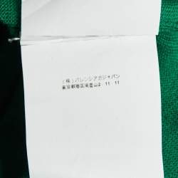 Pre Owned Balenciaga Knits Green Cashmere Button Front Cardigan M 