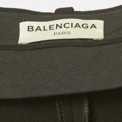 مملوكة مسبقًا Balenciaga Black Crepe Tailored Trouser M 