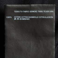 Pre Owned Balenciaga Black Printed Cotton Knit T-Shirt S