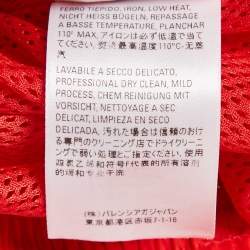 Pre Owned Balenciaga Red Nylon Shorts S
