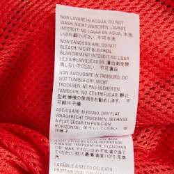 Pre Owned Balenciaga Red Nylon Shorts S
