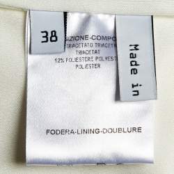 Pre Owned Balenciaga Off-White Jersey Wrap Top M