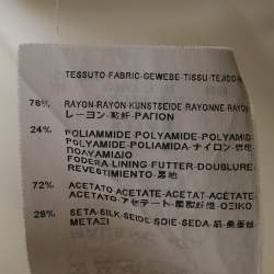 Pre Owned Balenciaga White Crepe Lace-Up Mini Skirt M