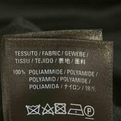 Pre Owned Balenciaga Black All-Over Logo Print Knit Pleated Midi Skirt M