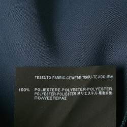 Pre Owned Balenciaga Navy Blue Crepe Tie -Up Top M 