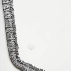 Pre Owned Balenciaga White Crepe Lace Trimmed Sleeveless Blouse S