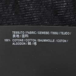 Pre Owned Balenciaga Dark Grey Distressed Denim Jacket XL