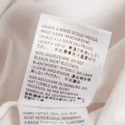 Pre Owned Balenciaga White Logo Print Jersey Crewneck T-Shirt L