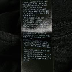 Pre Owned Balenciaga Black Synthetic Logo Stripe Detail Track Pants S