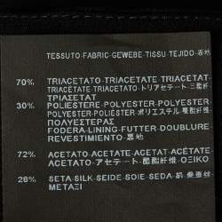 Pre Owned Balenciaga Black Crepe Trousers L