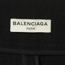 Pre Owned Balenciaga Black Crepe Trousers L