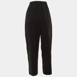 Pre Owned Balenciaga Black Crepe Trousers L