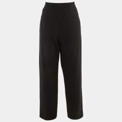 Pre Owned Balenciaga Black Crepe Trousers L