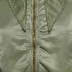 مملوكة مسبقًا جاكيت بالنسياغا ويند بريكر نايلون بطبعة شعار بلوك الألوان مقاس صغير