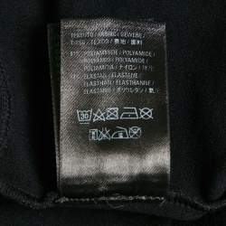 Pre Owned Balenciaga Black Logo Print Jersey T-Shirt M