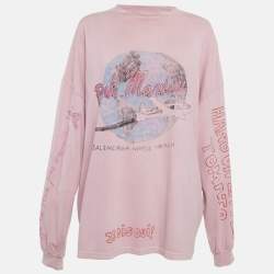 مملوكة مسبقًا Balenciaga Limited Edition Pink Music Pink Martini Merch Oversized T-Shirt M