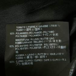 مملوكة مسبقًا Balenciaga Black Logo All-Over Nylon Bomber Jacket M