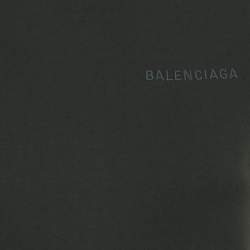مملوكة مسبقًا Balenciaga Black Logo Embroidered Cotton Knit T-Shirt S