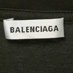 مملوكة مسبقًا Balenciaga Black Logo Embroidered Cotton Knit T-Shirt S
