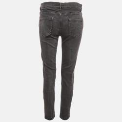 Pre Owned Balenciaga Dark Grey Denim Skinny Jeans M