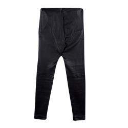 Pre Owned Balenciaga Black Lambskin Leather Skinny Pants S