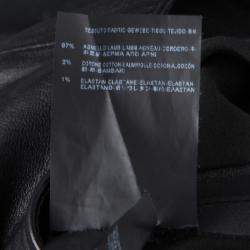 Pre Owned Balenciaga Black Lambskin Leather Skinny Pants S