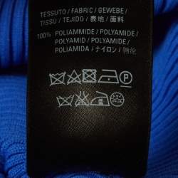 مملوكة مسبقًا سويتر بالنسياقا محبوك مضلع بطباعة الشعار باللون الأسود مقاس متوسط