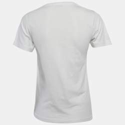 مملوكة مسبقًا قميص بيلنسياغا جيرسي بطبعة الشعار بالأبيض مقاس متوسط