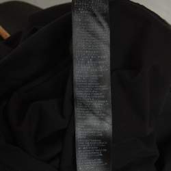 Pre Owned Balenciaga Unisex Black BB Rhinestone Jersey T-Shirt XS