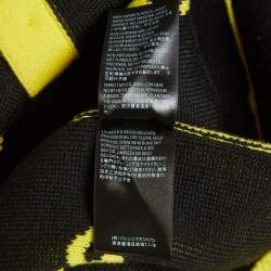 Pre Owned كارد يغان بالنسياغا حياكة شعار أصفر بالكامل مقاس متوسط