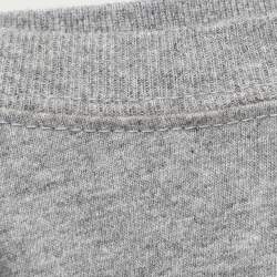 مملوكة مسبقًا Balenciaga Grey Jersey Logo Print T-Shirt S