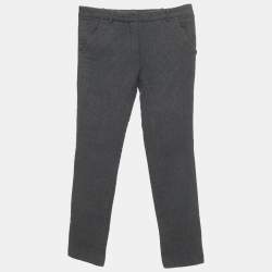 مملوكة مسبقًا Balenciaga Grey Jacquard Skinny Trousers S