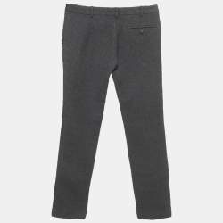 Pre Owned Balenciaga Grey Jacquard Skinny Trousers S