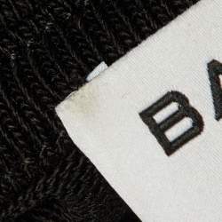 مم لوكة مسبقًا Balenciaga Black Cotton Knit Deconstructed Drape T-Shirt S