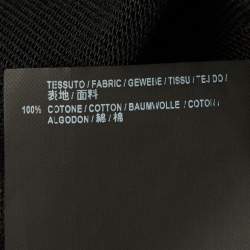 مملوكة مسبقًا Balenciaga Black Cotton Knit Deconstructed Drape T-Shirt S