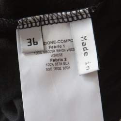 Pre Owned Balenciaga Black Jersey Stud Embellished Panel Racer Back Tank Top S