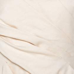 Pre Owned Balenciaga Cream Cotton Wrinkled Detail Sweatshirt M 