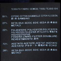 Pre Owned فستان بالنسياغا  حرير و كانفاس بلا أكمام L