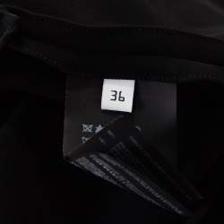 Pre Owned Balenciaga Black Stretch Asymmetric Tailored Jacket S 