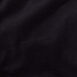 Pre Owned Balenciaga Black Cotton Asymmetric Kimono T Shirt M 