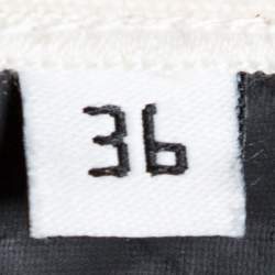 Balenciaga Monochrome Tweed Gomme Mini Skirt S