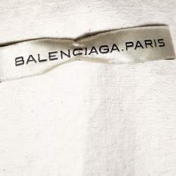 Balenciaga Monochrome Tweed Gomme Mini Skirt S