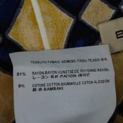 Balenciaga Cream Printed Contrast Waist Band Shorts M