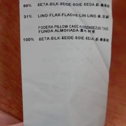 مملوكة مسبقًا Balenciaga Orange Silk & Linen Contrast Trim Detail Mini Skirt M