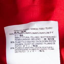 Balenciaga Red Synthetic Quilted Puffer Jacket S