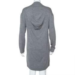 مملوكة مسبقًا Balenciaga Grey Wool & Cashmere Oversized Sweater Dress M